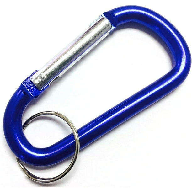 Bilot 3" Aluminum Carabiner DRing Keychain Key Ring Spring Loaded Key