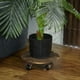 thumbnail image 4 of Maceta Redonda Universal con Ruedas Soporte de Madera Base para Maceta con Ruedas Le Permite Mover Fácilmente las Plantas en Macetas,D, 4 of 5