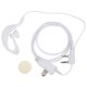 thumbnail image 1 of Auriculares de Radio de 2 vías con cabezal K, auriculares de tubo acústico de 2 pines con micrófono, Cable blanco PTT para BaoFeng 888S 5R, 1 of 5