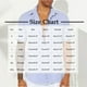 thumbnail image 3 of Blusa y camisa de manga corta con cuello vuelto para hombre, blusa informal de moda con botones y retazos, blusa de manga corta con cuello alto, blusa de poliéster para hombre, 3 of 6