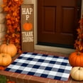 thumbnail image 4 of Horivan Christmas Plaid Outdoor Rug Non Slip Rubber Backing Fall Welcome Mat for Front Door Porch Patio Entryway Farmhouse Decor Autumn Seasonal Doormat, 4 of 6