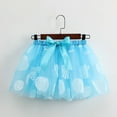 thumbnail image 5 of LIIPEE Girls Skirt Kids Party Cartoon Graphic Printed Ballet Dance Tulle Skirt Hairclip Set Performance Comfortable Lightweight Tutu Skirt Breathable Soft Cute Skirt,Sky Blue,2-4 Years, 5 of 7