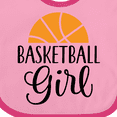 thumbnail image 4 of Inktastic Basketball Girl Sports Girls Baby Bib, 4 of 4
