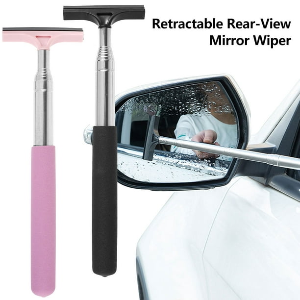 Car Rearview Mirror Wiper Retractable Rear-View Mirror Wiper