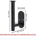 thumbnail image 4 of Soportes para cortinas Hoousuper 304 de acero inoxidable negro, 4 unidades, 4 of 7