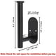 thumbnail image 4 of Soportes para cortinas Hoousuper 304 de acero inoxidable negro, 4 unidades, 4 of 7