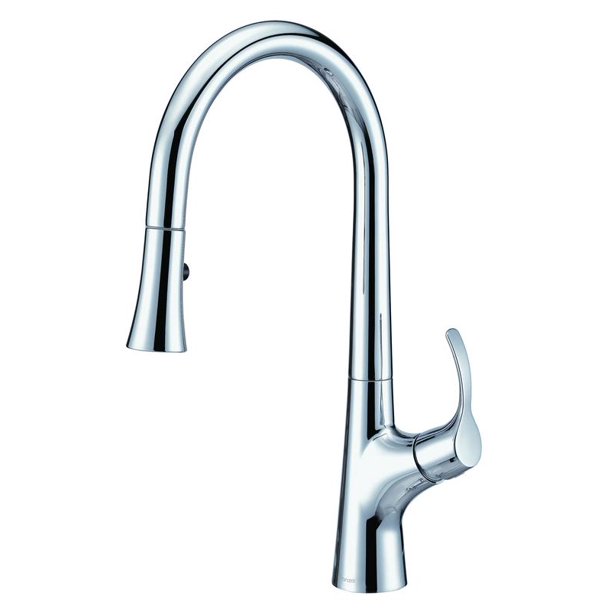 Danze D454422 Antioch Single Handle PullDown Kitchen Faucet with Snapback Retraction, Chrome