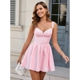 thumbnail image 3 of Vestido Parthea de verano sin mangas con forma de corazón en forma de A para mujer, 3 of 5