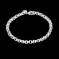 thumbnail image 2 of New Fashion Jewelry 925 Sterling Silver Round Lattice Chain Bracelet for Women Gift, 2 of 2