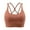 Brown, variant on Sports Bra For Women Criss Cross Back Padded Strappy Sports Medium Support Yoga Top Exercise Athletic Bras (L, Beige)