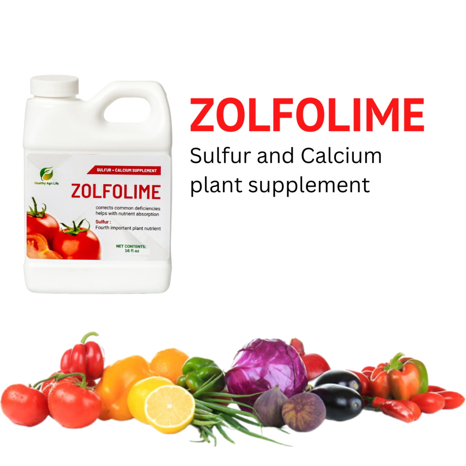 Healthy Agri Life - Sulfur Lawn and Plant Food Liquid - Soil Loosener and Conditioner- Great for Compact Soils, Standing Water, Poor Drainage