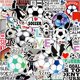 thumbnail image 1 of Soccer Stickers |100 Pcs Soccer Waterproof Vinyl Decals for Water Bottles Laptop Car Luggage Cup Computer Mobile Phone Skateboard Decor, 1 of 4