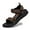 Brown, variant on Lopsie Men's Shoes Water-Resistant Adjustable Open Toe, Black, 10