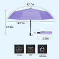 thumbnail image 3 of SURJDE Umbrella，Double Layer Inverted/Reverse Folding Wind-Proof Travel Straight Umbrella with C-Shaped Handle，Birthday/Mothers, 3 of 5