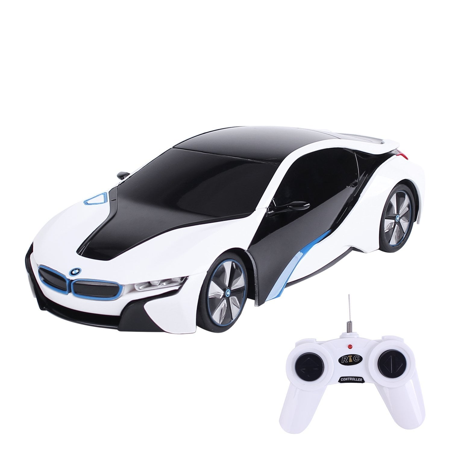 PlayWorld Speed Racers 1:24 RC BMW i8 Concept RC Sports Car - White