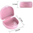 thumbnail image 3 of Retainer Cases(2pcs), Solid Orthodontic Retainer Cases-Pink, 3 of 5