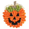 thumbnail image 1 of Garland Decoration Halloween Burlap 11.8in Hanging Ornament Pendant Wreath, 1 of 5