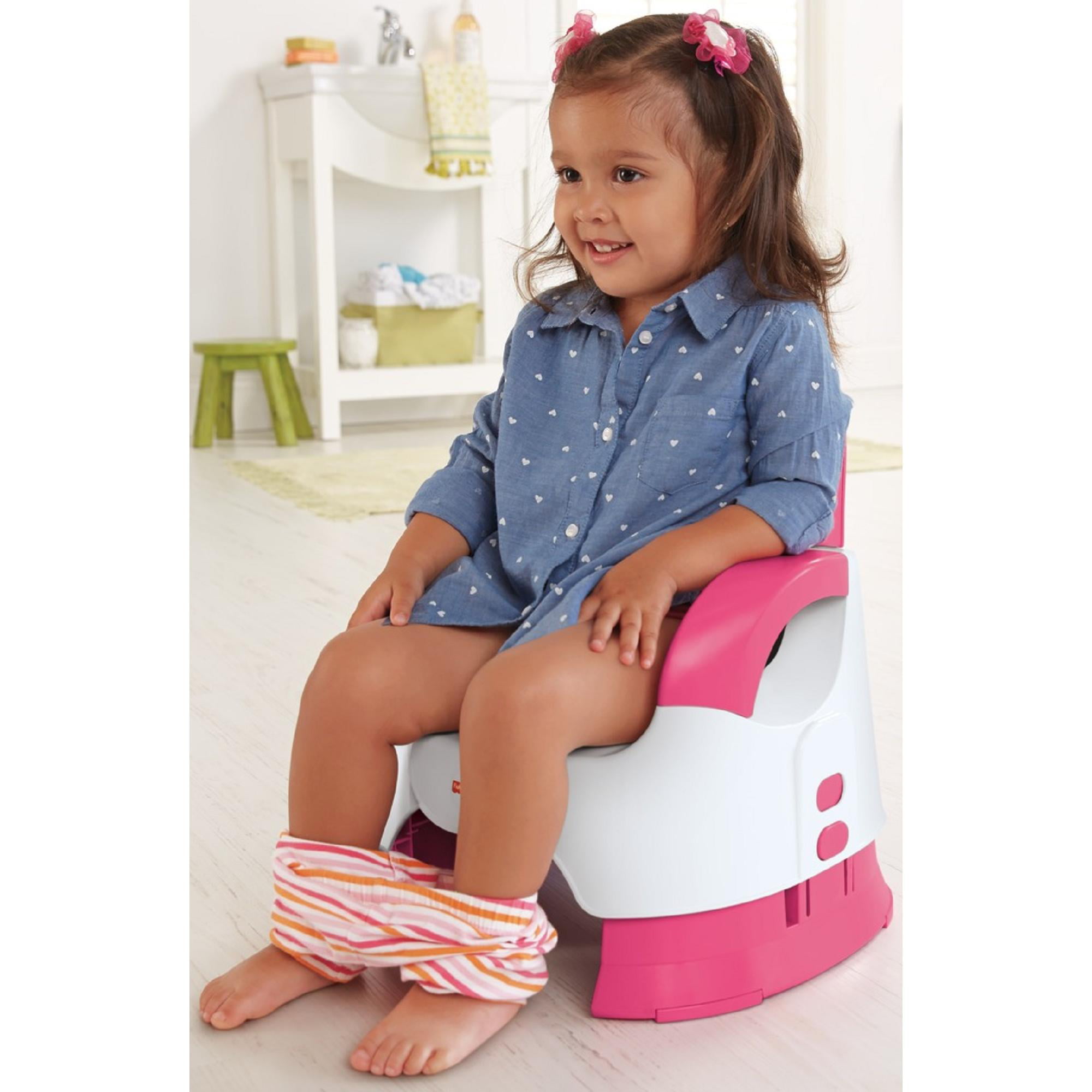 Toddler Pee Porn - Fisher-Price Custom Comfort Adjustable Potty, Pink/White ...