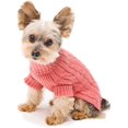 thumbnail image 1 of ORUYROP Turtleneck Dog Sweater Millennium Pink Size #08, 1 of 1