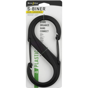 Nite Ize S-Biner Plastic Dual Carabiner #8 - Black