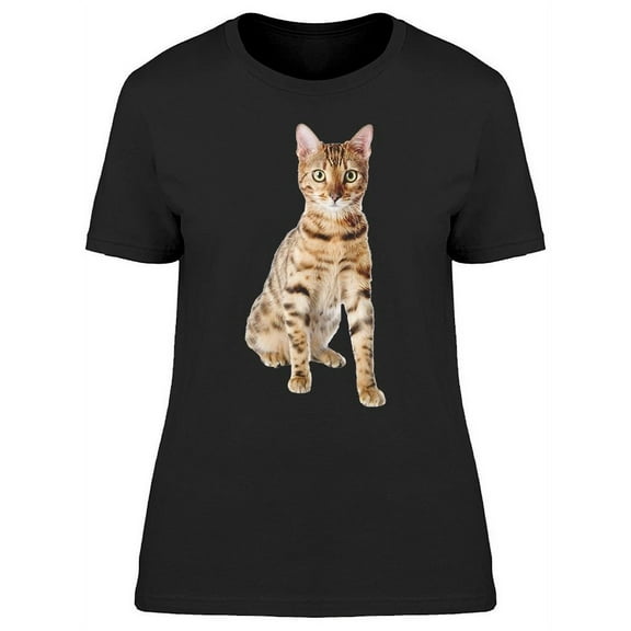 Surprised Orange Bengal Breed T-Shirt Women -Image by Shutterstock, Female Medium