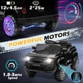 thumbnail image 4 of Winado Licensed Toyota 12V Kids Electric Ride On Car with Remote Control, Music, Lights, Black, 4 of 8