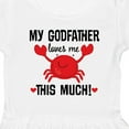 thumbnail image 4 of Inktastic Godson My Godfather Loves Me Girls Toddler Dress, 4 of 5
