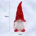 thumbnail image 4 of Elfo navideño del Grinch, decoración de gnomo navideño, juego de figuritas de gnomo navideño, decoración navideña de interior, figurita navideña de mesa, muñecos de peluche iluminados, chimenea, decor, 4 of 5