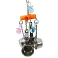 thumbnail image 2 of Flmtop Bird Swing Parrot Cockatiel Cage Spoon Hanging Climbing Bite Chewing Pet Toy Random Color, 2 of 5