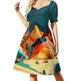 thumbnail image 2 of Desert At Night Dress Landscape Kawaii Dresses Summer Stylish Casual Dress Design Clothes, 2 of 7