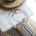 thumbnail image 3 of JEKIRA Chinese Style Aquamarine Gemstone Necklace（65cm）, 3 of 4