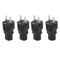 thumbnail image 1 of 4PCS Adaptador de Corriente EU 2 Ranuras a IEC320 C13 Adaptador de Corriente Profesional EU a C13 para Impresora Portátil Enchufe EU 100‑250V, 1 of 10