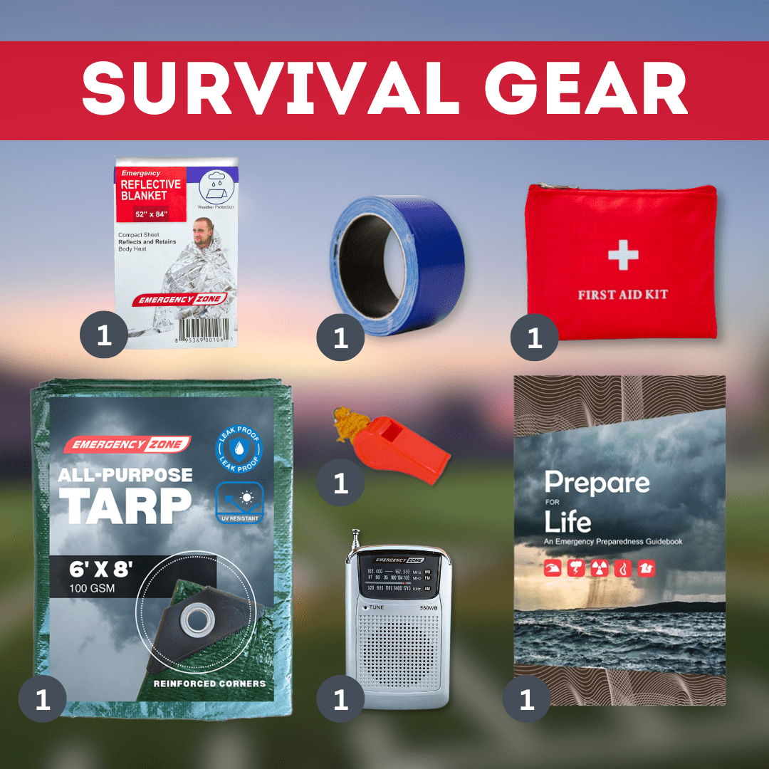 Classroom Economy Lockdown Kit – Emergency Survival Kit for Schools, Offices & Businesses