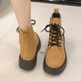 thumbnail image 2 of JUSLIO Womens Boots,Platform Boots Comfort Mid Calf Boots Solid Color Fashion Casual Lightweight Boots Plus Size Boots, 2 of 9