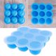 thumbnail image 3 of Recipiente portátil de silicona de seguridad para alimentos de bebé, con 9 compartimentos, para guardar gelatina y congelador (azul cielo), 3 of 7