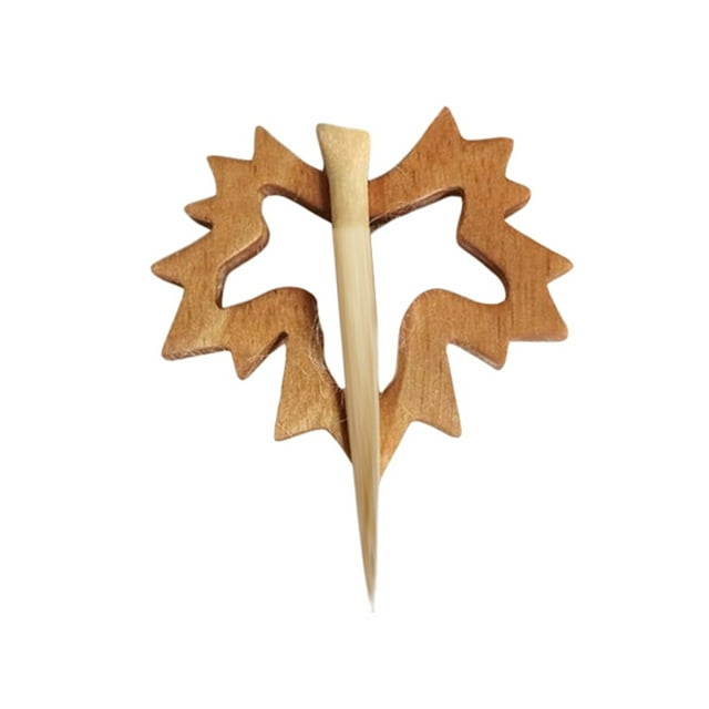 Wooden Animal Brooches Handmade Cartoon Design Unique Irregular Shape for Sweaters Jackets and Scarves Fashion Accessories