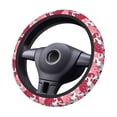 thumbnail image 2 of Rateoe Thai elephant Pattern Elastic Stretch Steering Wheel Cover, Universal 15 inch, Microfiber Breathable , Anti-Slip, Odorless, Easy Carry, 2 of 6
