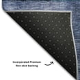 thumbnail image 5 of Addison Rugs Mayfield Premium Machine Washable Transitional Geometric Blue Round Rug, 8' x 8', 5 of 5
