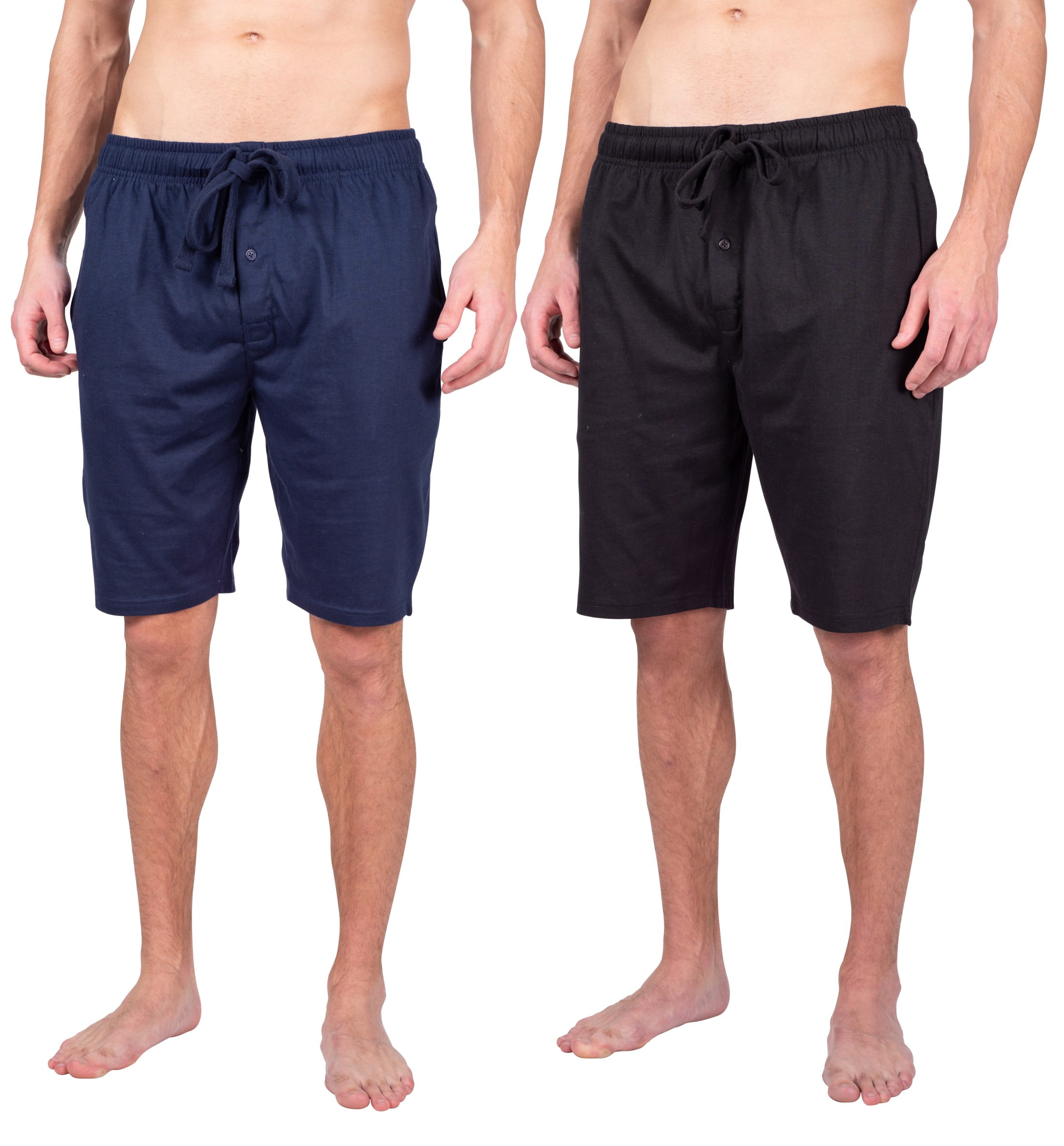 SLEEPHERO 2 Pack Mens Pajama Shorts Sleep Shorts Men Cotton Sleeping