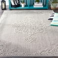 thumbnail image 3 of SAFAVIEH Global Vernon Abstract Indoor/Outdoor Area Rug, Grey/Ivory, 6'7" x 6'7" Square, 3 of 9