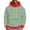 Green 08, variant on Pullover Hoodie Men Cozy Fleece Casual Trendy Striped Sweatshirts Front Pocket Long Sleeve Hooded Winter Tops (XL, Green 09)