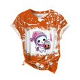 thumbnail image 4 of Inverlee Halloween Shirts for Women Plus Size Pumpkin Ghost Graphic Tees Soft Round Neck T-shirt Short Sleeve Holiday Blouse Tops Halloween Costumes, 4 of 5