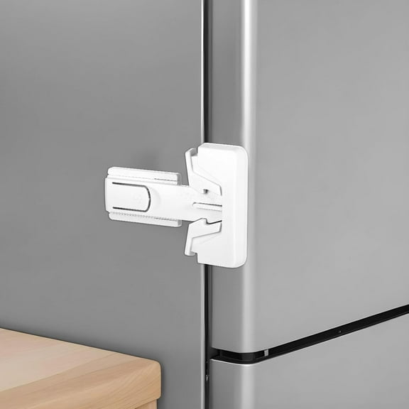 2 Pack Freezer Door Latches Refrigerator Lock Freezer Lock For Upright Freezer Refrigerator Fridge Freezer Door Lock Proof Refrigerator Lock Baby Safety Fridge Door Latch Locks For Kids Aging Seals