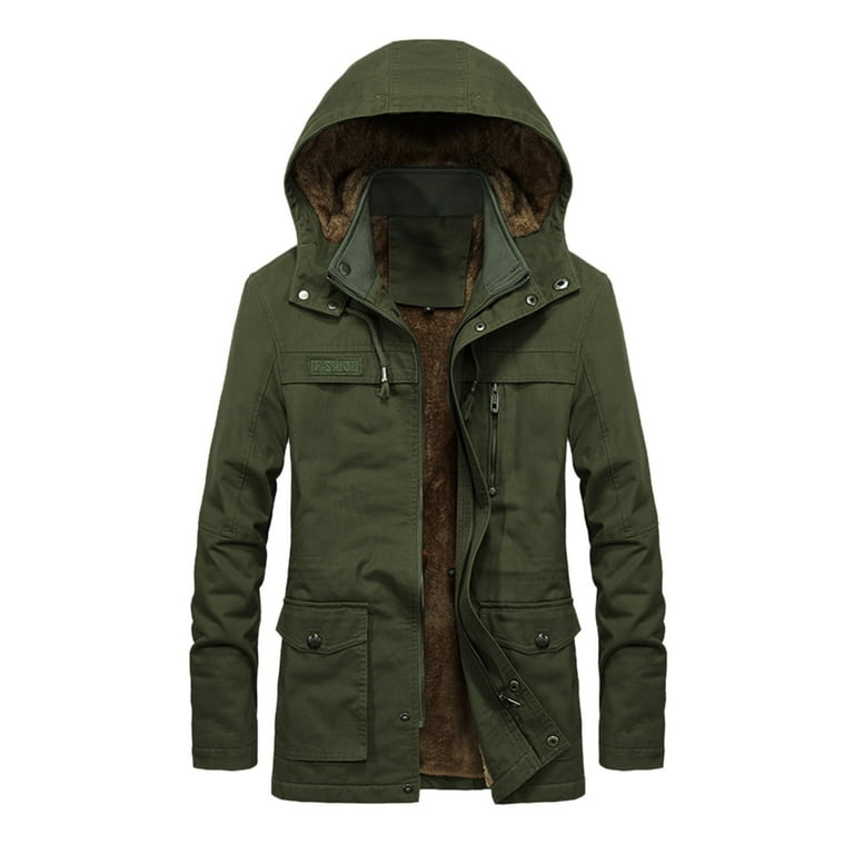 Green winter hotsell jacket mens
