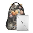 thumbnail image 7 of FORMRS Unisex Backpack Elementary School Travel Bookbag with Reflective Stripes, Watercolor Space, 7 of 7