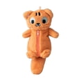 thumbnail image 2 of Estuche de peluche con cremallera, diseño divertido para lápices y maquillaje, ideal para el hogar. tigre, 2 of 9