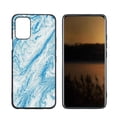 thumbnail image 1 of Compatible with LG Q52 Phone Case, Blue-Marble-62 Case Silicone Protective for Teen Girl Boy Case for LG Q52, 1 of 1