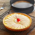 thumbnail image 2 of 2 Pack 9 Inches Non-Stick Tart Pan with Removable Loose Bottom, Tart Pie Pan, Round Tart Quiche Pan, 2 of 7