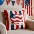 thumbnail image 4 of 4th Of July Independence Day Pillow Covers Patriotic Flag Throw Pillow Cases And Decorative Cushion Covers For Home Sofa Couch, 4 of 7