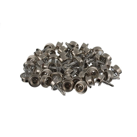 Seachoice Button Stud Self-Drilling Screw - 50 Pack